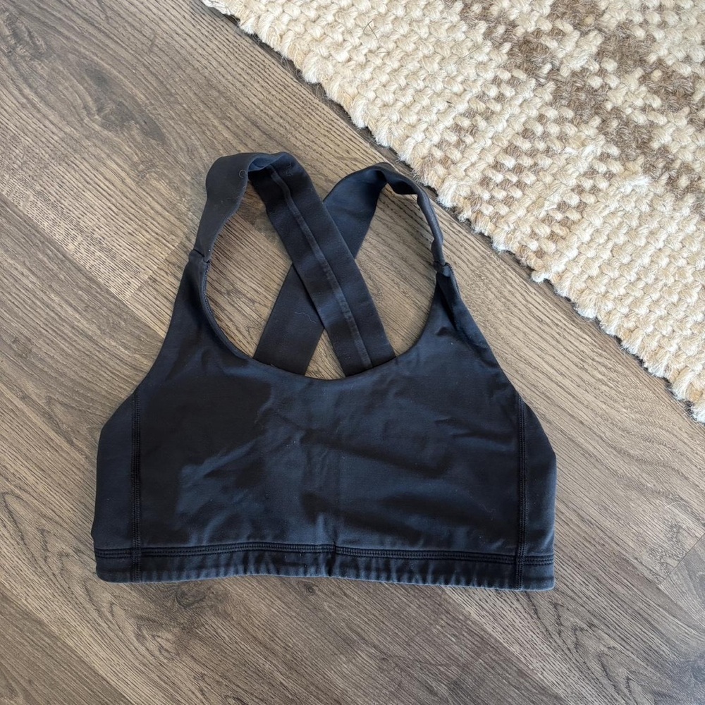 Lululemon Athletica Black Cross-Back Bra